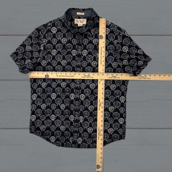 Original Penguin Heritage Slim Fit Shirt XL – Ferris Wheel Print Short Sleeve - Picture 5 of 10